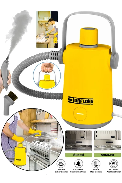 DAFLONG E- Tech Series Profesyonel Buharlı Temizleyici Buharlı Temizlik Makinesi-SRI - 2
