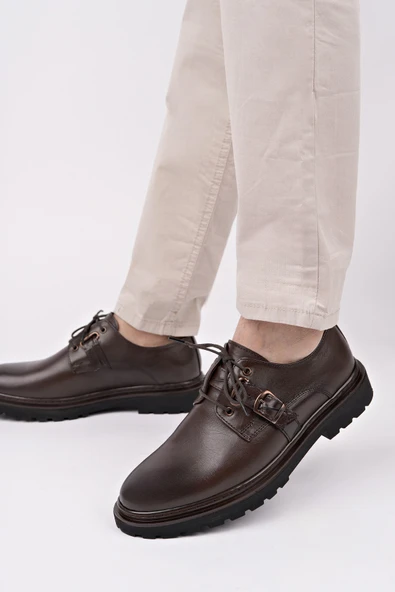 Muggo PRAG Bağcıklı Hakiki Deri Erkek Günlük Casual Ayakkabı - 3