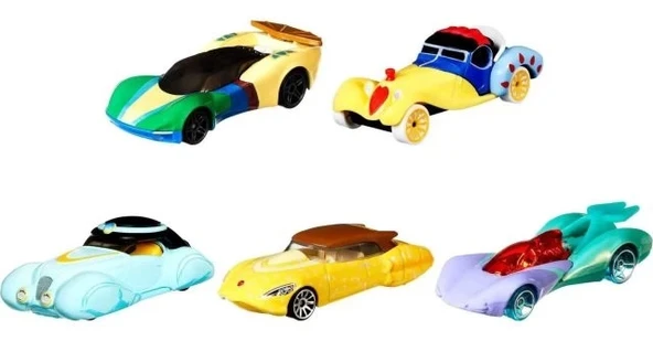 Hot Wheels Disney Prensesi Karakter Arabası 5'li Paket