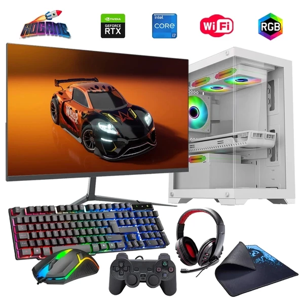 i7 14700F 16GB DDR4 1TB m2 8GB RTX3050 27" Monitörlü Oyun Bilgisayarı (Gaming SET)