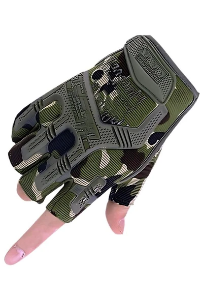 Mechanix Yarım Parmak Eldiven- Taktik Destekli Kadın&Erkek unisex Eldiven - 7