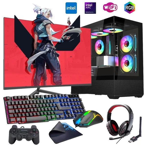 i7 14700F 16GB DDR4 1TB m2 12GB ARC B580 27" 165Hz Monitörlü Oyun Bilgisayarı (Gaming SET) ürün görseli