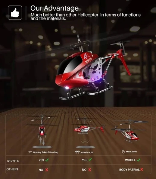 S107H-E Uzaktan Kumandalı Helikopter - 2