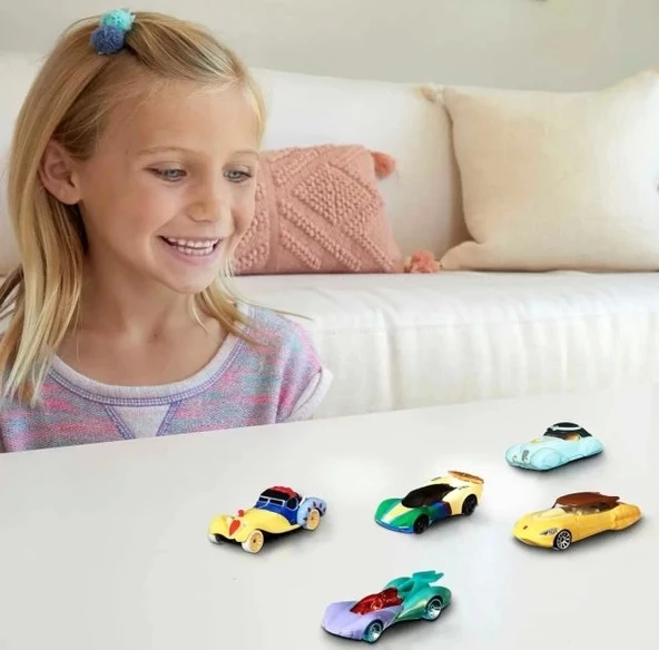 Hot Wheels Disney Prensesi Karakter Arabası 5'li Paket - 2