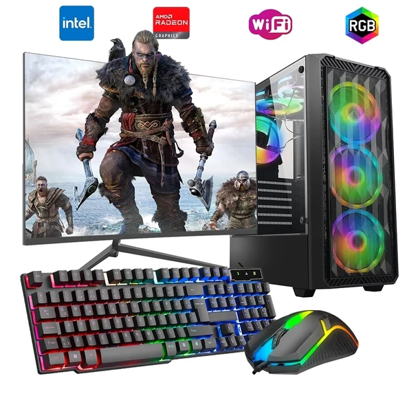 i5 14400F 16GB DDR4 1TB m2 8GB RX580 27" 165Hz Monitörlü Oyun Bilgisayarı