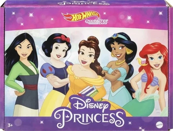 Hot Wheels Disney Prensesi Karakter Arabası 5'li Paket - 6
