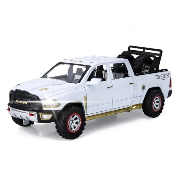 RAM 1500 Kamyonet Pres Döküm Model Arabalar Beyaz