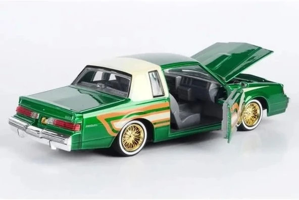 Motormax 1987 Regal 3.8 SFI Turbo Yeşil Metalik Pres Döküm Model Araba - 5
