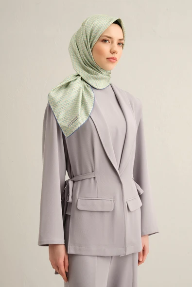 Armine E25YA9307D02 81 Dj Saf İpek Eşarp 9307D (T) - Resim 2