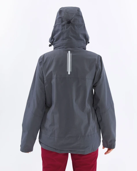 Mapamyumco Windbreaker Kadın Ceket-FÜME - Resim 6