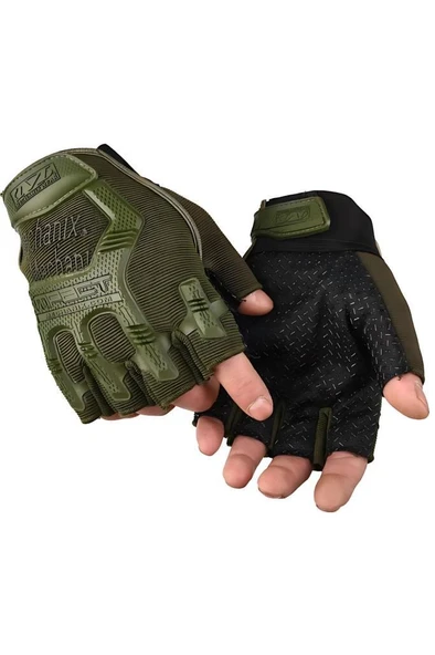 Mechanix Yarım Parmak Eldiven- Taktik Destekli Kadın&Erkek unisex Eldiven - 4