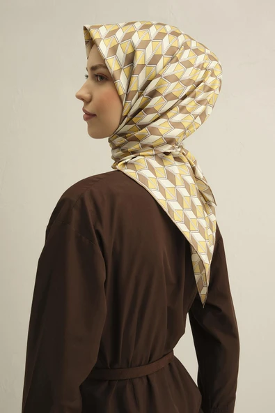 Armine E25YA9309D02 33 Dj Saf İpek Eşarp 9309D (T) - Resim 2