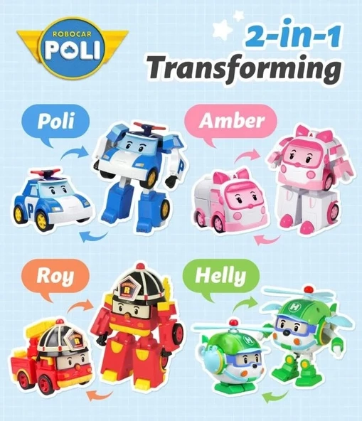 Robocar Poli  Robot Oyuncaklar Amber