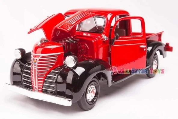 Motormax American Klasik 1941 Plymouth Pikap Pres Döküm Model Araba - 6