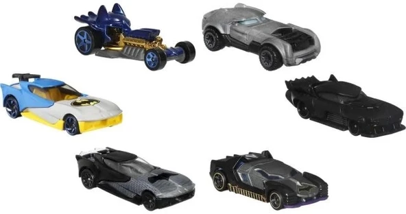 Hot Wheels Batman Karakter Araba Seti 6'lı Paket