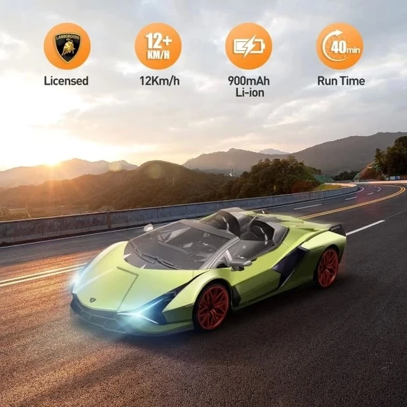 Miebely Lamborghini 1:12 Ölçekli Uzaktan Kumandalı Araba - 3