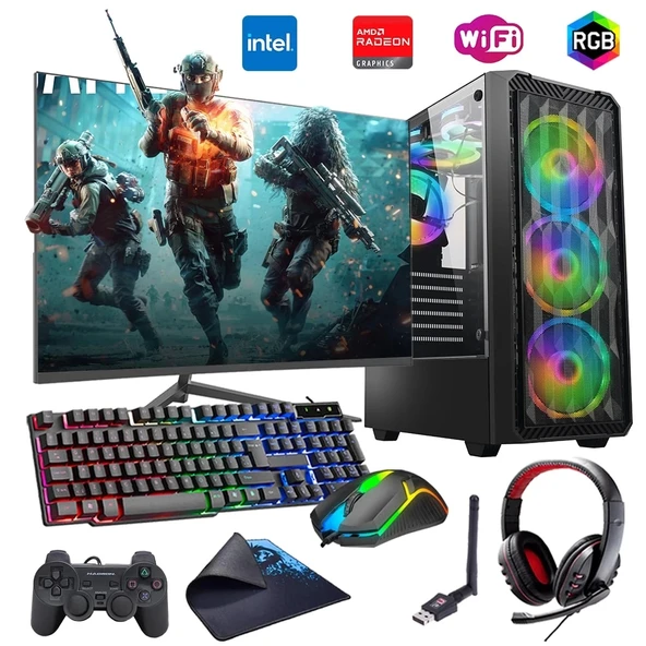 i7 13700F 16GB DDR4 1TB m2 8GB RX580 27" 165Hz Monitörlü Oyun Bilgisayarı (Gaming SET) ürün görseli