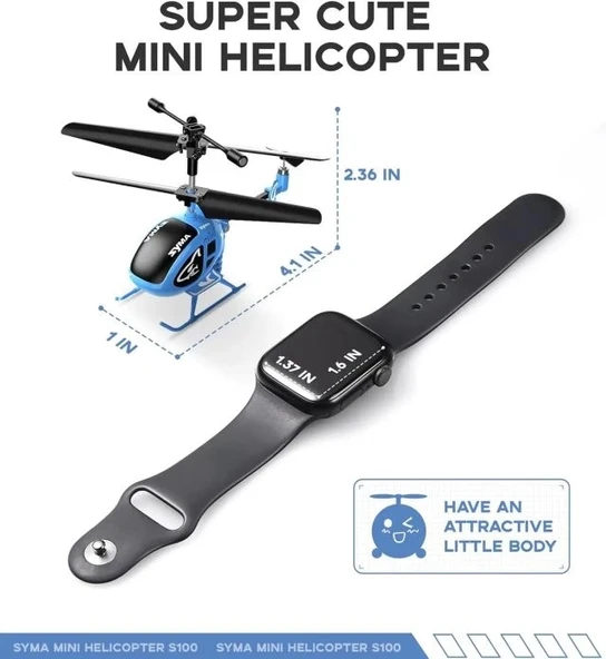 SYMA S100 Uzaktan Kumandalı Mini Helikopter Blue