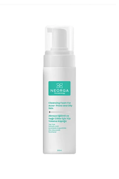 Neorga Akneye Eğilimli ve Yağlı Ciltler İçin Yüz Yıkama Köpüğü 200 ml