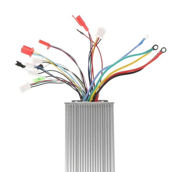 DC 48V / 64V 500W Fırçasız Motor Sürücü  Scooter Elektrikli Bisiklet Beyin Bldc Hız Kontrol Kartı Su Geçirmez Metal Kutu - Resim 4