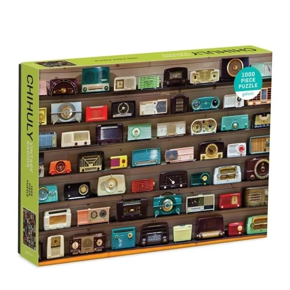 Galison Saatli Nostaljik Radyolar Puzzle