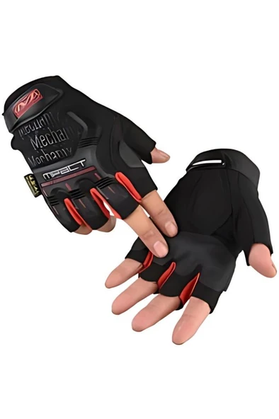 Mechanix Yarım Parmak Eldiven- Taktik Destekli Kadın&Erkek unisex Eldiven - 10