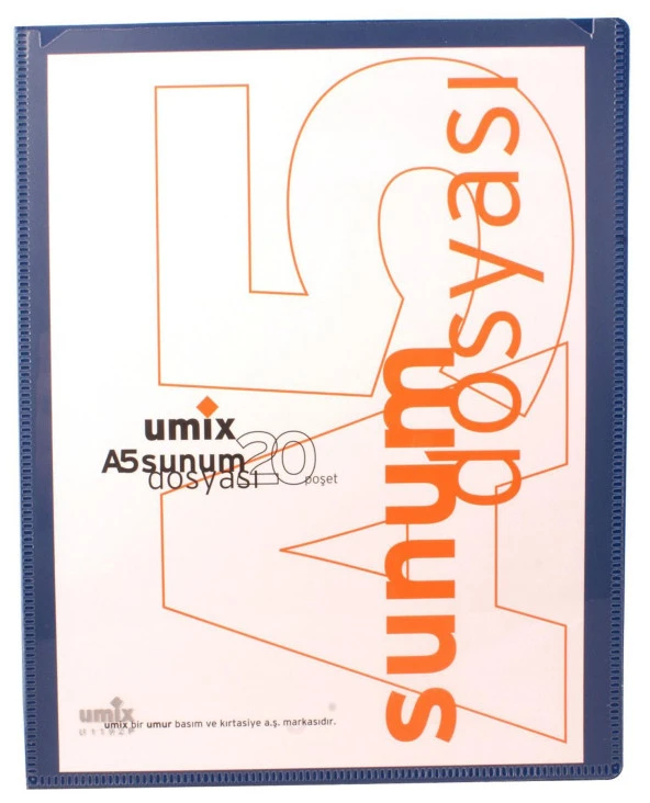Umix Sunum Dosyası Standart A5 Lacivert 20li U1192 (1 adet)