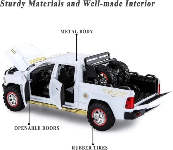 RAM 1500 Kamyonet Pres Döküm Model Arabalar - 3