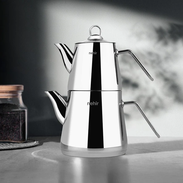 Nehir Alya Maxi Çelik Çaydanlık Takımı