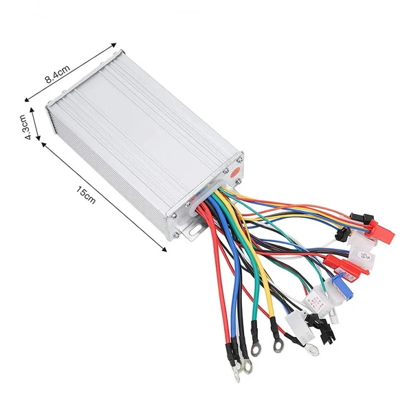 DC 48V / 64V 500W Fırçasız Motor Sürücü  Scooter Elektrikli Bisiklet Beyin Bldc Hız Kontrol Kartı Su Geçirmez Metal Kutu - Resim 7