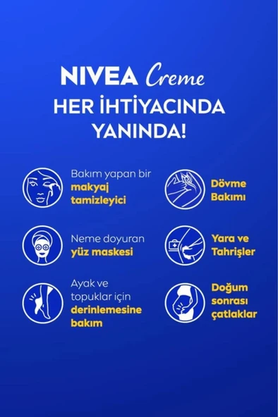 NIVEA Creme 75ml, Yoğun Nemlendirici, Bakım Yapan Koruma, Eucerit, Yumuşak Ve Pürüzsüz Cilt, El Yüz Vücut - Resim 2
