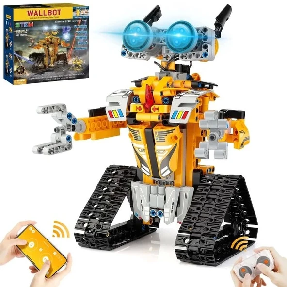 Sillbird STEM Uzaktan ve APP Kontrollü Robot Oyuncak Yellow-gray