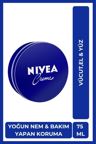 NIVEA Creme 75ml, Yoğun Nemlendirici, Bakım Yapan Koruma, Eucerit, Yumuşak Ve Pürüzsüz Cilt, El Yüz Vücut ürün görseli