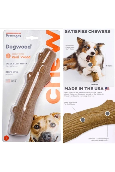 PetStages Durable Sticks Ağaç Dalı Şeklinde Oyun Kemiği Large - 1