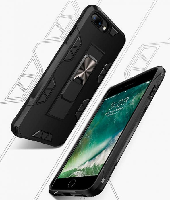 Apple iPhone 6 Plus Kılıf Zore Volve Kapak - 3