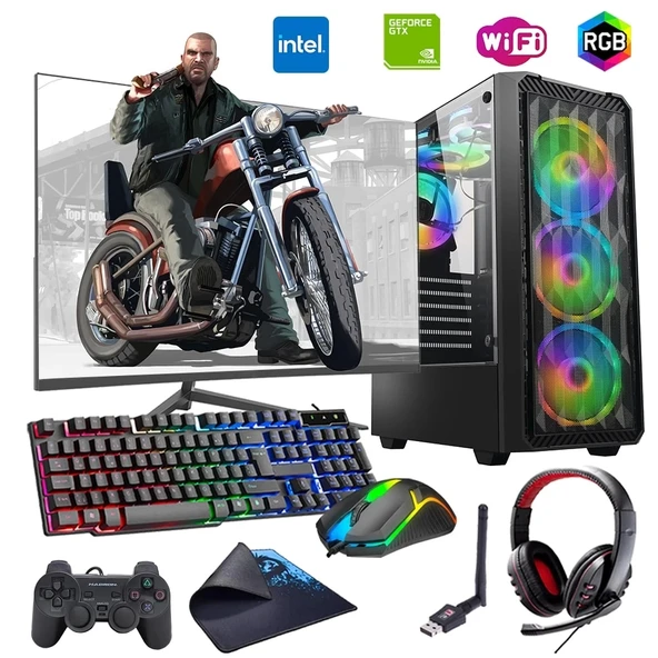 i5 12400F 16GB DDR4 1TB m2 4GB GTX1650 24" Monitörlü Oyun Bilgisayarı (Gaming SET) ürün görseli