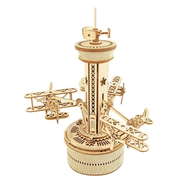 Robotime 3D Ahşap Puzzle Müzik Kutusu Modeli Kiti