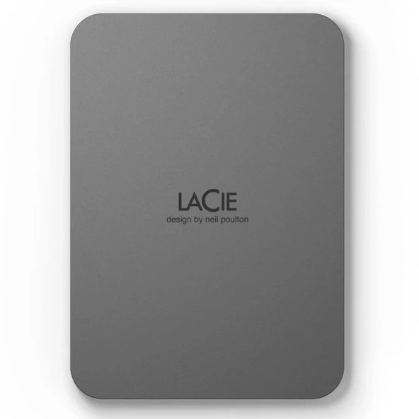 LaCie Mobile Drive Secure External Hard Drive Taşınabilir HDD - Refresh Refresh 4 TB Gri