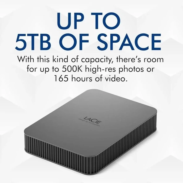 LaCie Mobile Drive Secure External Hard Drive Taşınabilir HDD - Refresh - 3