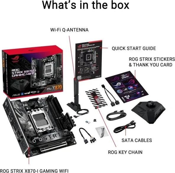 Asus Rog Strıx X670e-I Gamıng Wıfı-6e Ddr5 Hdmı Pcıe 5.0 Am5 Mıtx Anakart - 7