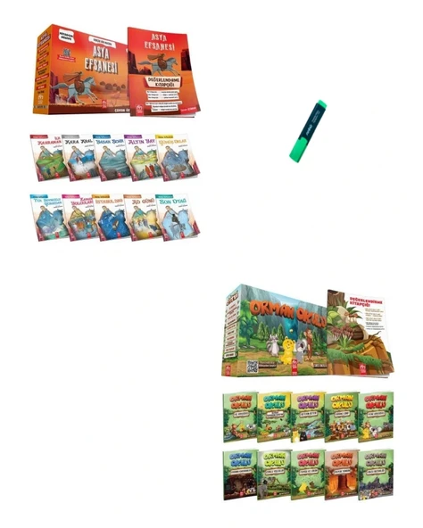3 ve 4. Sınıflar İçin Asya Efsanesi ve Orman Okulu Hikaye Seti