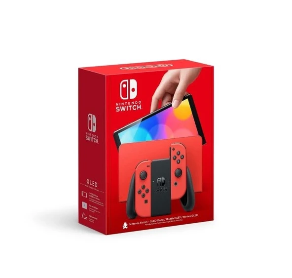 Nintendo Switch – OLED Model Joy-Con Beyaz Konsol Mario Red Edition