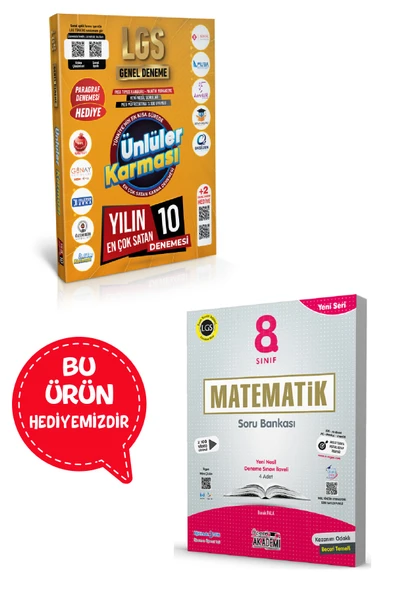 Ünlüler Karması 2025 LGS Genel Deneme 10 Yayın 10 Deneme- (Matematik Soru Bankası Hediye)