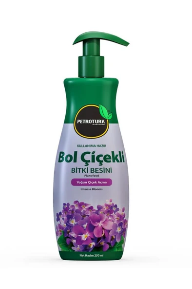 Petroturk Bol Çiçekli Sıvı Bitki Besini Kullanıma Hazır – Bol Çiçeklenme Ve Güçlü Büyüme Sağlar 250Ml