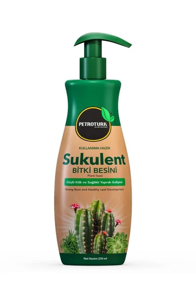 Petroturk Sukulent Sıvı Bitki Besini Kullanıma Hazır – Güçlü Kök Ve Sağlıklı Yapraklar 250Ml