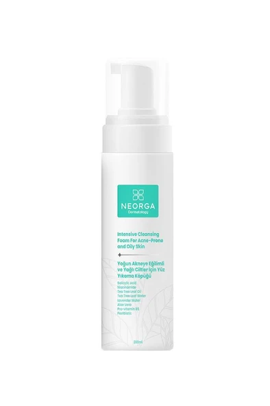 Neorga Yoğun Akneye Eğilimli ve Yağlı Ciltler İçin Yüz Yıkama Köpüğü 200 ml