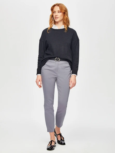 Faik Sönmez Minimalist Yüksek Bel 7/8 Kadın Pantolon - Modern ve Şık - 5