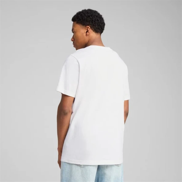 Puma Ess No.1 Logo Tee Erkek Beyaz Spor Tişört - 682532 02 - 2