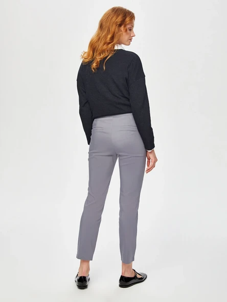 Faik Sönmez Minimalist Yüksek Bel 7/8 Kadın Pantolon - Modern ve Şık - 3