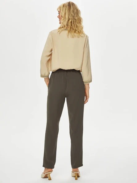 Faik Sönmez Minimalist Midi Kadın Pantolon - Günlük & Şık - 18